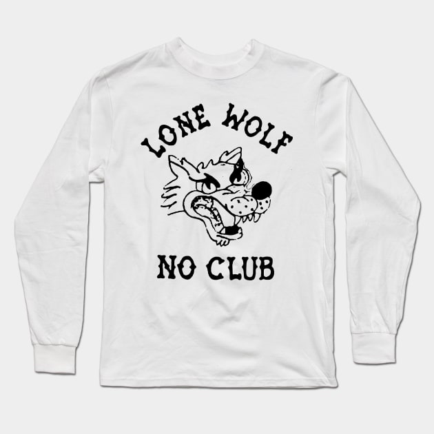 Lone Wolf Long Sleeve T-Shirt by TheCosmicTradingPost